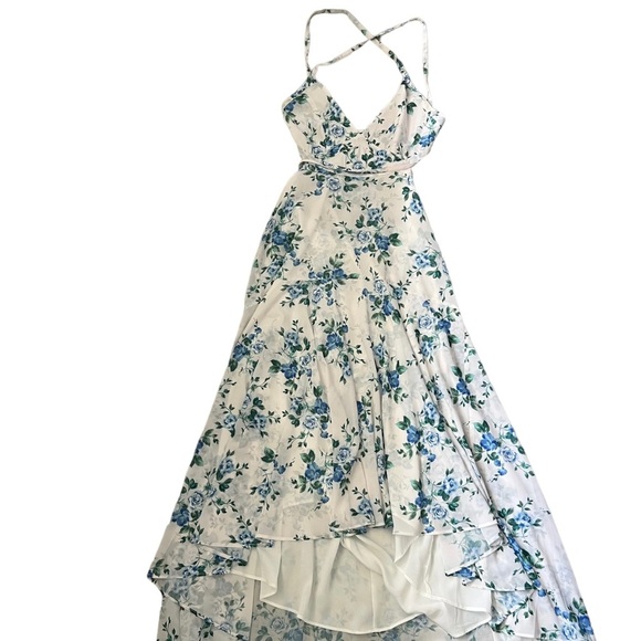 Anthropologie YUMI KIM Love Letter Floral Cut-out Maxi Dress White Size XL - Picture 9 of 15